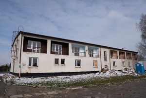 remontowane pomieszczenia w budnku na Gagarina