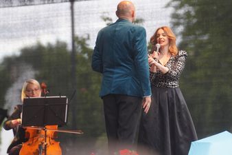 Duet operetkowy podczas występu
