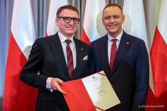 Prezydent Michał Urgoł z Prezydentem Karolem Nawrockim 