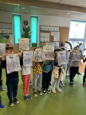 Zdjęcie przedstawia spotkanie przedszkolaków z Ekodoradczynią.