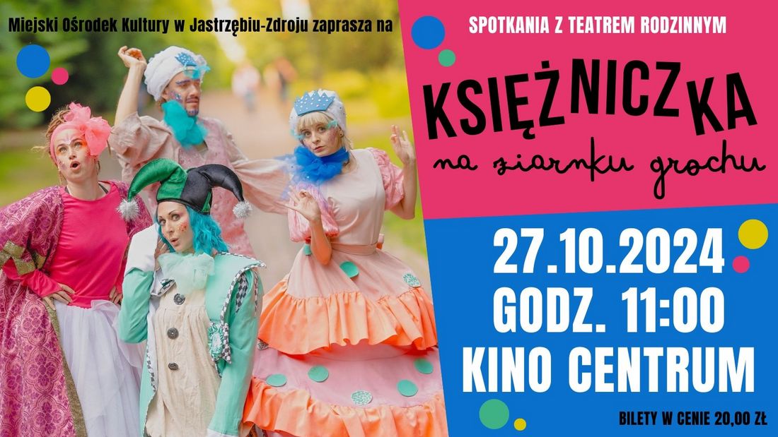 Plakat "Księżniczka na ziarnku grochu"
