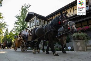 Bryczka pod Domem Zdrojowym.