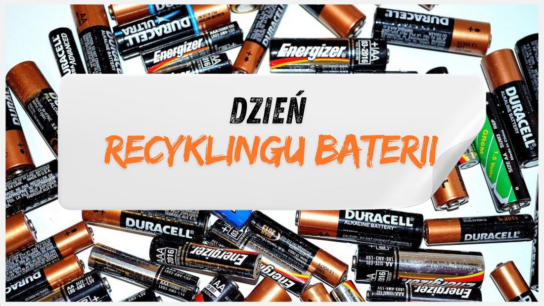 Plakat dotyczący Dnia Recyklingu Baterii.