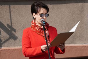 Prezydent Anna Hetman odczytująca laudację