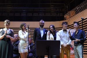 Grająca orkiestra KWK Jas-Mos.