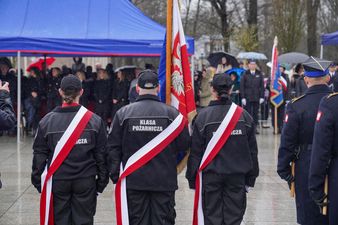 Poczet sztandarowy klasy pożarniczej