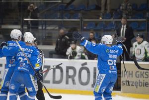 Radość oświęcimian po golu.