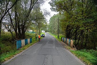 odcinek ulicy do remontu 