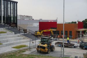 Budowa centrum handlowego "Gwarek"