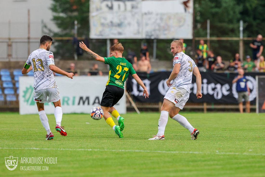 Zdjęcie przedstawia mecz GKS Jastrzębie.