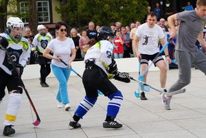 Anna Hetman w meczu hokeja