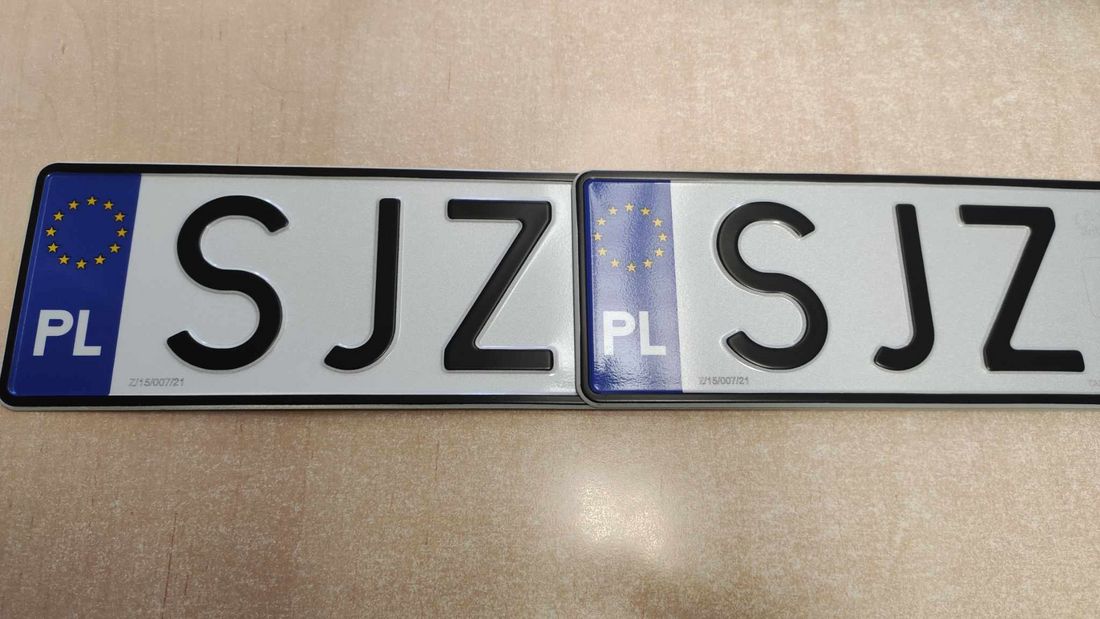 Tablica rejestracyjna SJZ.