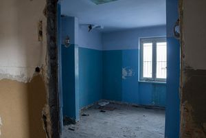 remontowane pomieszczenia w budnku na Gagarina