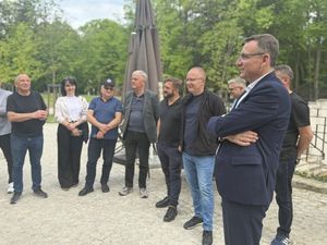 Michał Urgoł wraz z reprezentacja delegacji
