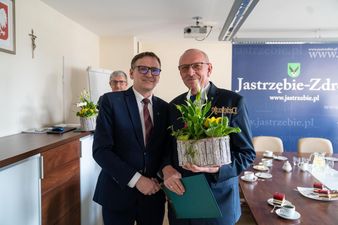 Prezydent Miasta i Sołtys Szerokiej Antoni Weissmann.