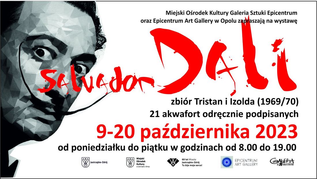 Zdjęcie przedstawia plakat promujący wystawę Salvadora Dalego.