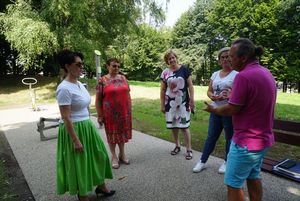 Prezydent Anna Hetman, wykonawca robót i pracownicy urzędu