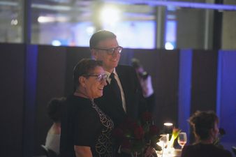 prezydent z kobietą pozujący do zdjęcia
