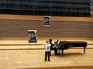 Flecista w Sali Koncertowej