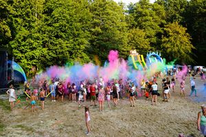 Wyrzut kolorów holi 
