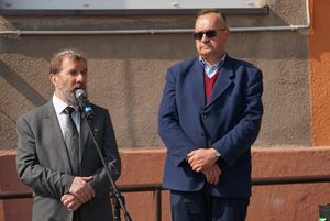 Włodzimierz Kac, przemawiajacy podczas uroczystości