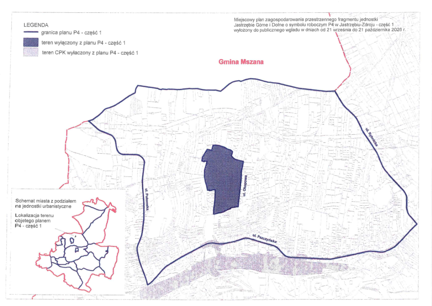 mapa obszaru P4