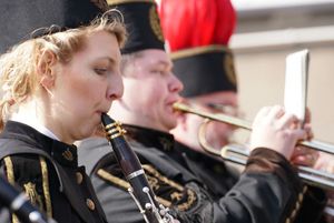Orkiestra Górnicza podczas uroczystości