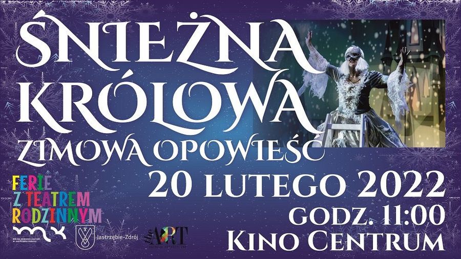 plakat spektaklu śnieżna królowa
