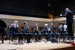 Grająca orkiestra KWK Jas-Mos.