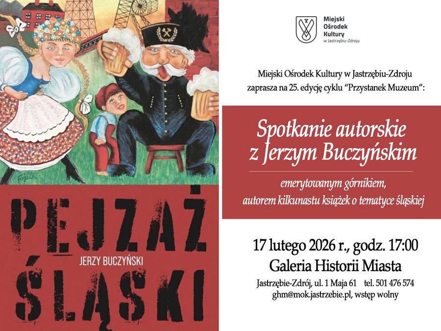 Jastrzebie-Zdrój, ul. 1 Maja 61, telefon: 501 476 574, ghm@mok.jastrzebie.pl