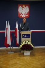 major Marcin Żak podczas przemowy