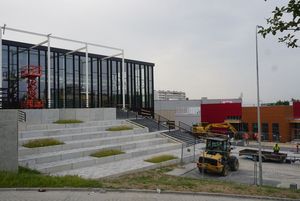 Budowa centrum handlowego "Gwarek"