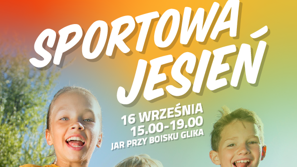 Zdjęcie przedstawia plakat Sportowej Jesieni.