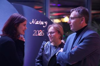 Prezydent Michał Urgoł, radna Anna Owsik oraz Przewodnicząca Młodzieżowej Rady Miasta Amelia Rechaman