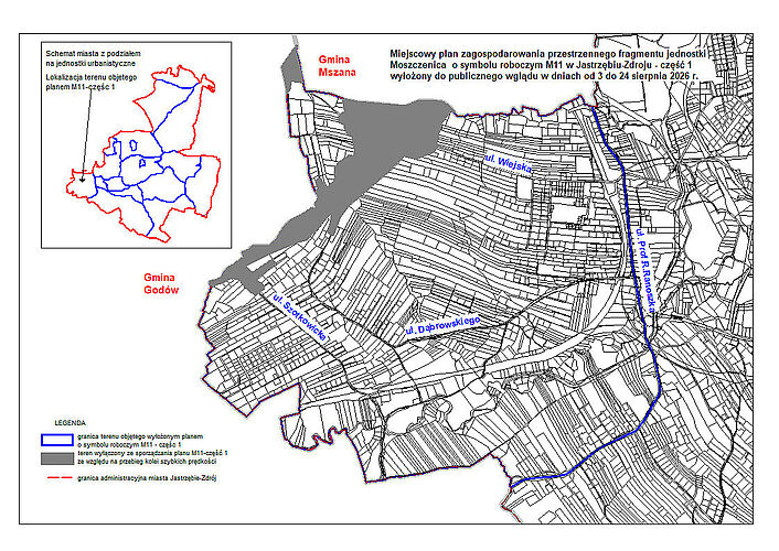 mapa fragmentu jednostki Moszczenica
