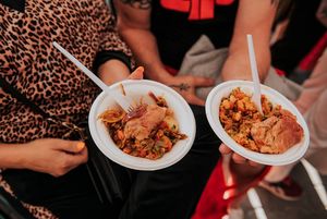 Posiłek przygotowany w bitwie kulinarnej.