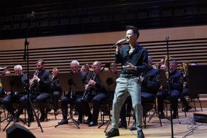 Grająca orkiestra KWK Jas-Mos.