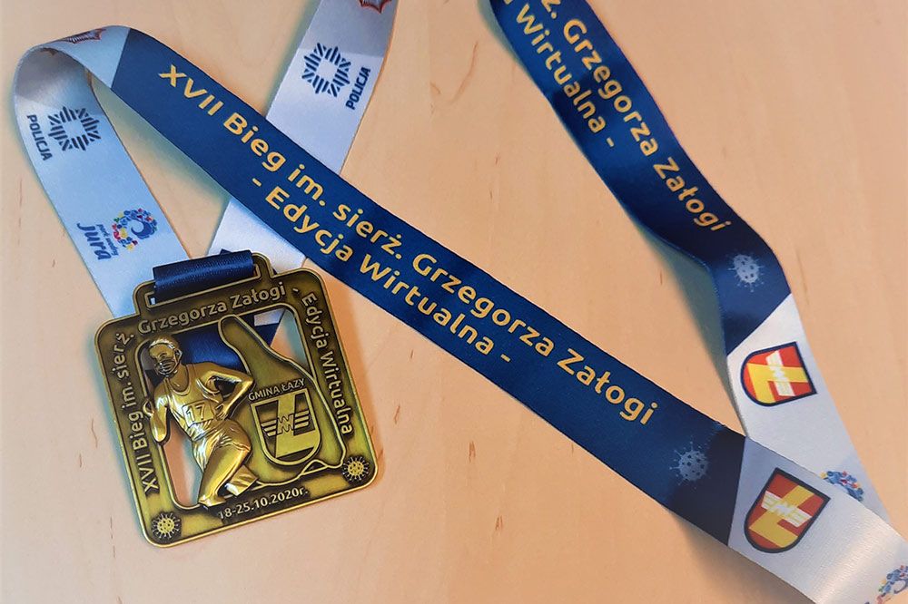Na zdjęciu pamiątkowy medal za udział w wydarzeniu.