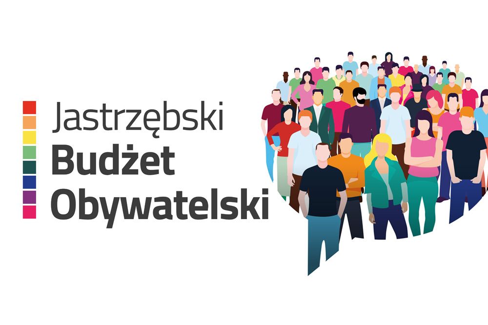 Przedstawia napis "Jastrzębski Budżet Obywatelski"