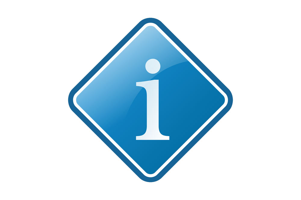 Grafika ze symbolem "i".