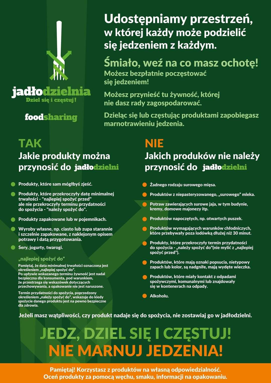 plakat jastrzębskiej jadłodzielni