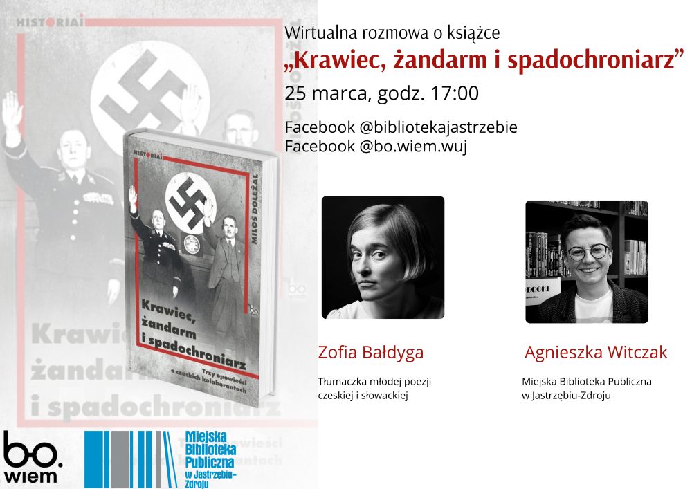 plakat spotkania „Krawiec, żandarm i spadochroniarz” 