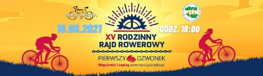 Rodzinny rajd rowerowy odbędzie się 18 czerwca 2021 roku o 18.00