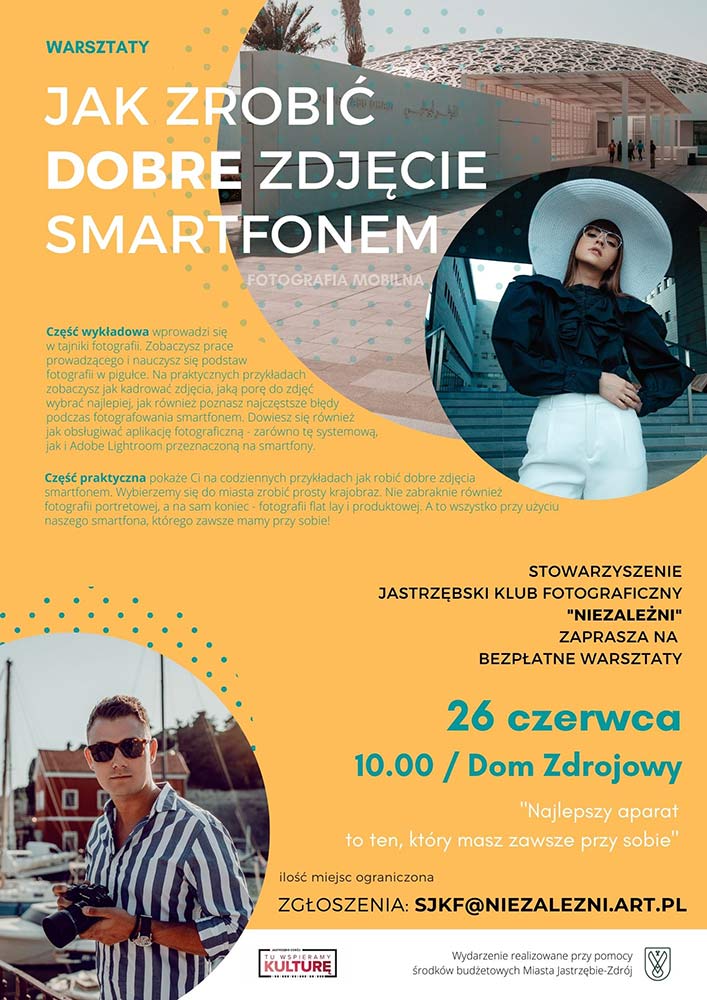 Plakat wydarzenia - informacje powtórzone.