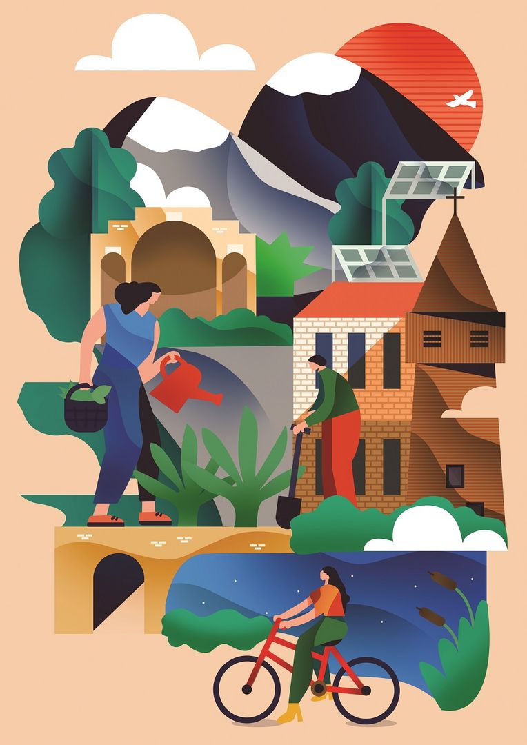 projekt muralu Izy Szulc