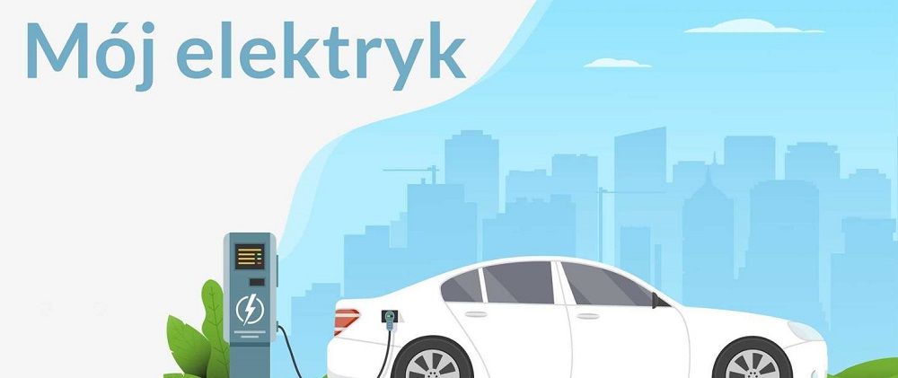 grafika przedstawia samochód elektryczny