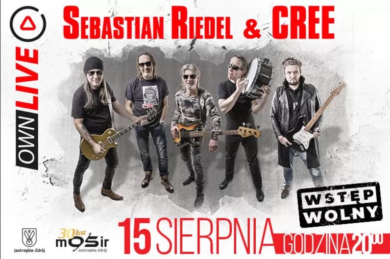 Plakat z napisem "Sebastian Riedel & Cree"