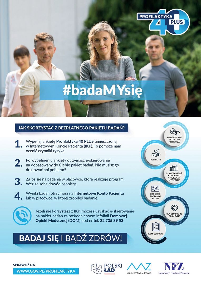 Plakaty Profilaktyka 40 plus