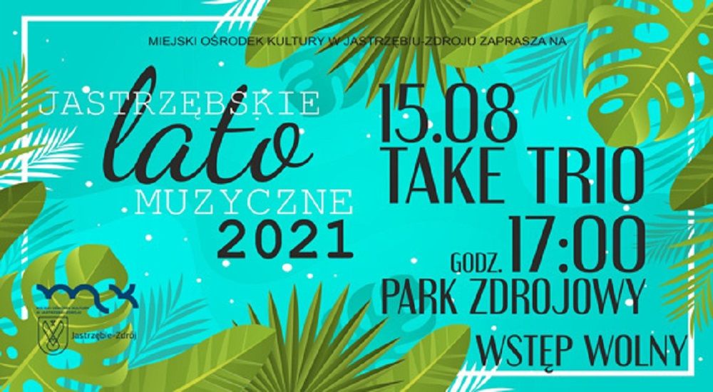 plakat koncertu take trio
