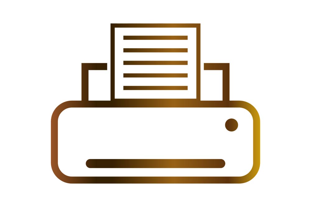 Grafika przedstawiająca drukarkę.